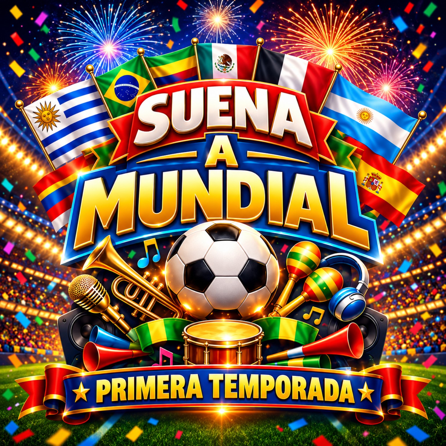 Portada oficial de Suena a Mundial — Primera Temporada
