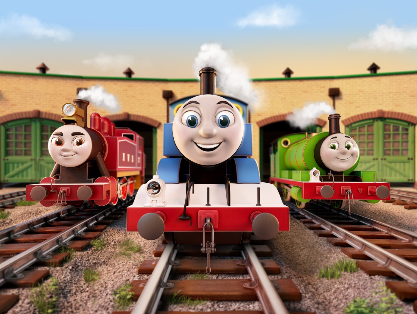 Arte oficial de Thomas & Friends: Railway Stories — Really Helpful Engines